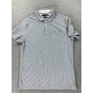 Banana Republic Standard Fit Performance Pique Polo Shirt‎ (Men's Large) Gray